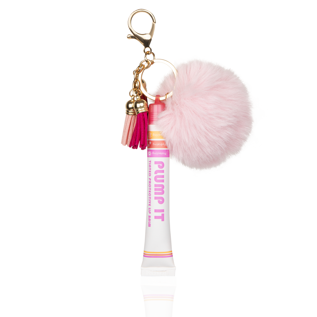 PLUMP IT Lipbalm with Pompom Keyring – Skin In Motion